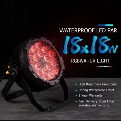 2 stücke Wasserdichte LED 18X18W RGBWA + UV Par Lichter Farbe Mischen Flash IP65 für Outdoor Bühne Zeigen Hochzeit Party DJ Disco