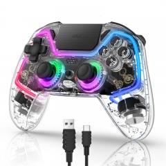 Manette sans fil Bastet compatible avec PS4/Switch/PC/Android/IOS Joystick à effet Hall et gâchette avec pavé tactile