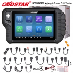 OBDSTAR MOTOMASTER Version COMPLÈTE Scanner Moto Compatible IMMO MOTO Diag E-MOTO Diag Test à Distance Odomètre Clignotant EC-U