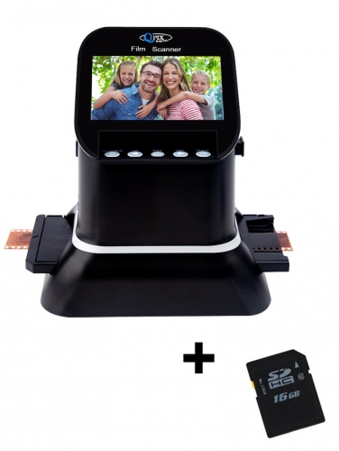 Scanner de film haute résolution 120, 22 mégapixels, scanner de photos négatives, 135 126 kPk, convertisseur de film, ajouter une carte SD de 16 Go