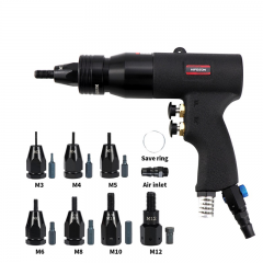 Self-locking pneumatic rivet nut guns, insert thread pull setters, riveting machines for aluminum and iron nuts