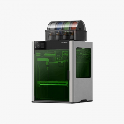 Imprimante 3D Bambu Lab H2D + Système de changement automatique de matériaux AMS. Impression haute vitesse. Calibrage entièrement automatique.