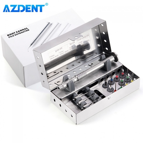 AZDENT Dental Endodontie Datei Entfernung System Kit Gebrochen Datei Extractor Endo Wurzelkanal Entfernung Instrument