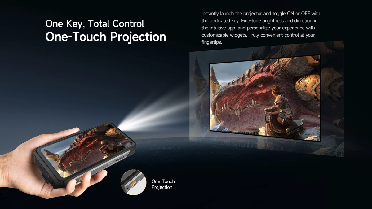 Ulefone Armor 34 Pro with integrated projector and huge battery