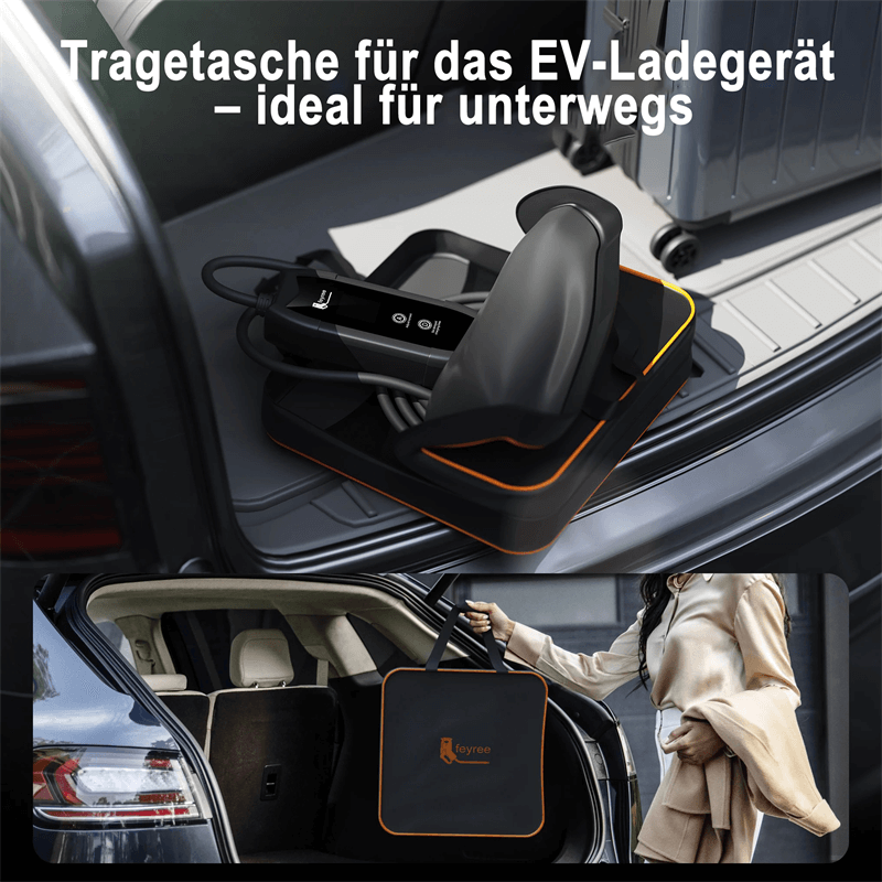 Tragetasche für mobiles EV-Ladegerät – kompakt und praktisch für unterwegs