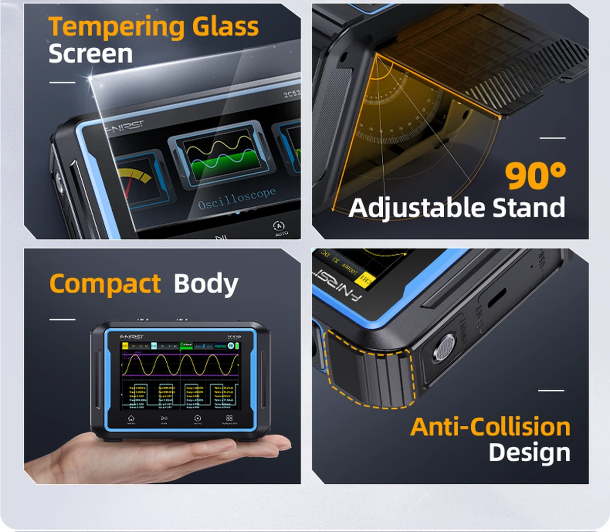 FNIRSI 2C53P touch oscilloscope multimeter signal generator