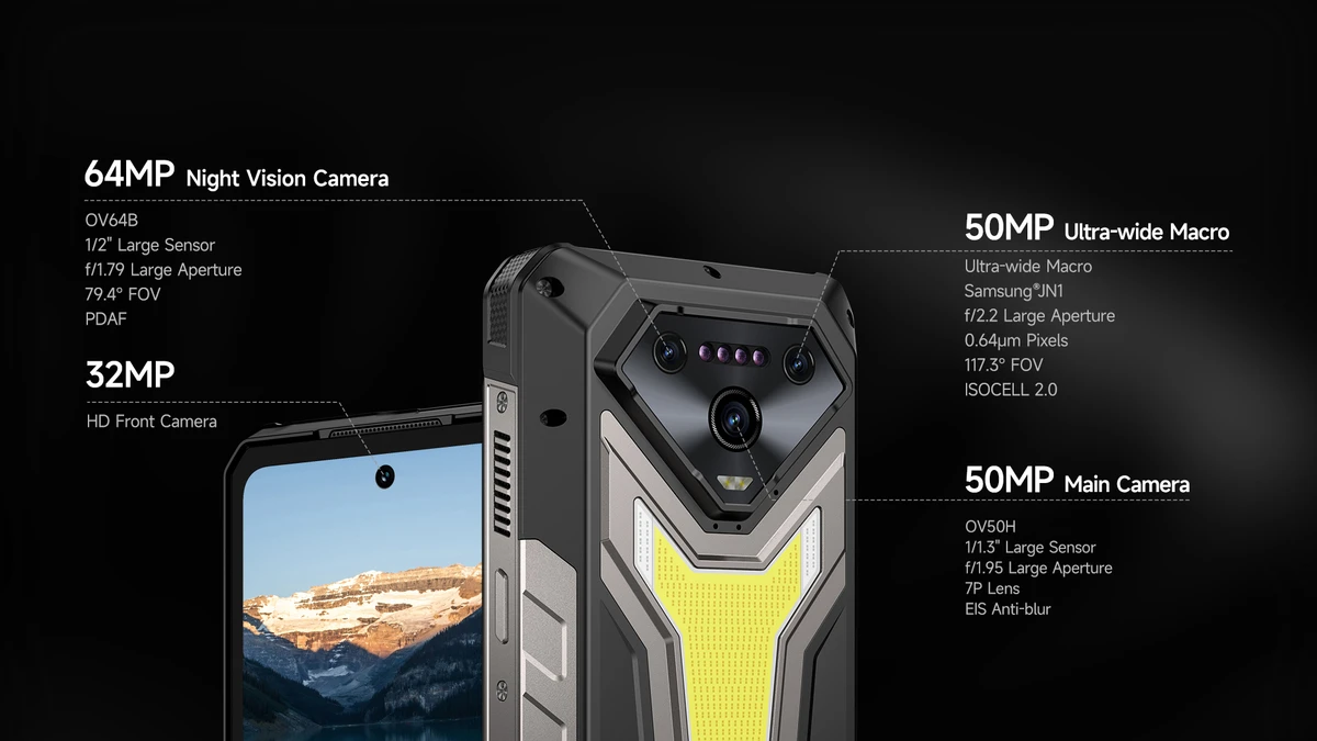 Ulefone Armor 34 Pro with integrated projector and huge battery