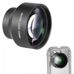 HD 105mm Macro lens only for 17mm Thread back plate for iPhone Samsung Xiaomi Phone cage Case with 17mm Lens adapter