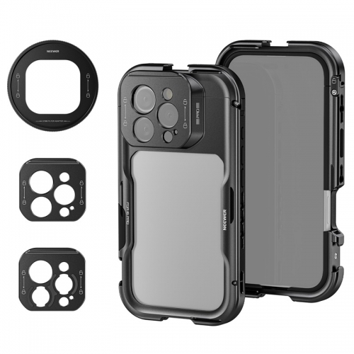 Stabilisateur vidéo à dégagement rapide pour iPhone 16 Pro/Pro Max, compatible avec iPhone 16 Pro Max, avec adaptateur de filtre 67 mm