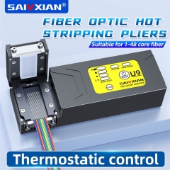 SAIVXIAN U9 Fiber Thermal Stripper Plier Heated Optical Stripping Slitter Ribbon Fiber Hot Stripper Cable Fusion Tool