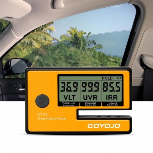 Labs Tint Meter Testeur de transmission de film solaire numérique pour voiture, 3 en 1, pour film solaire, testeur de rejet UV/IR VLT
