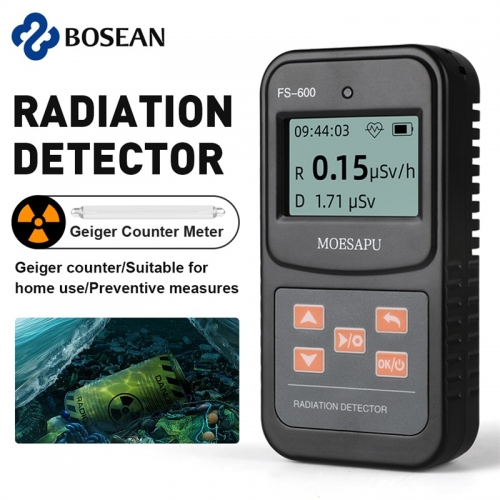 Détecteur de rayonnement nucléaire à compteur Geiger Bosean FS600 FS1000 FS5000 Détecteur de rayons X bêta gamma