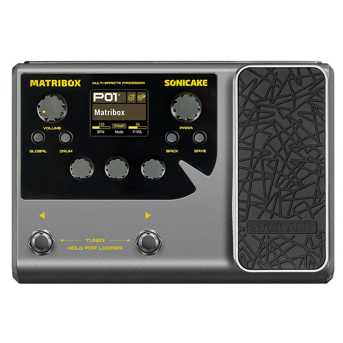 SONICAKE Matribox 140 Multi-Effektprozessor mit Expression-Pedal