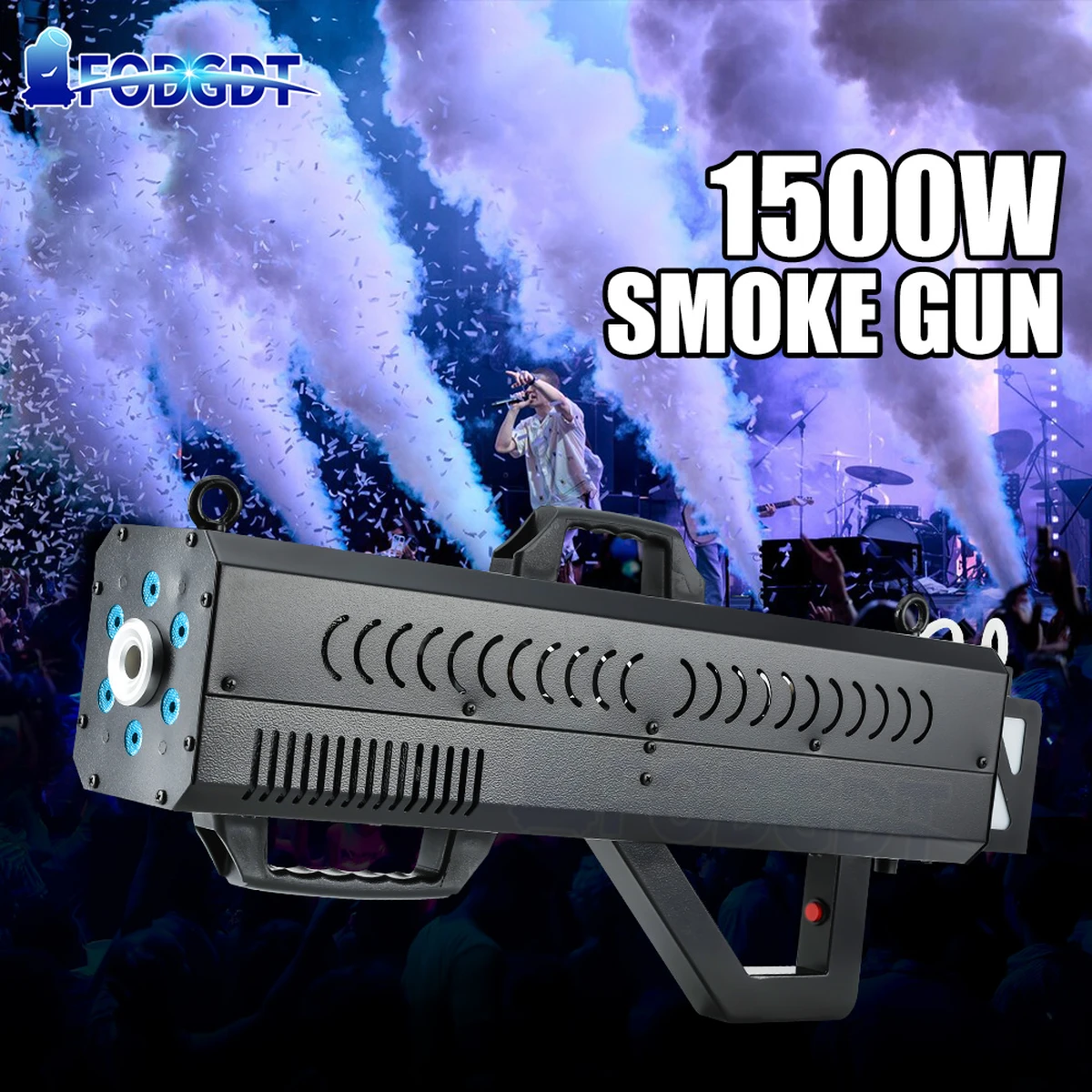 1500W Handrauchpistole LED RGBW Bühne Spezialeffektausrüstung