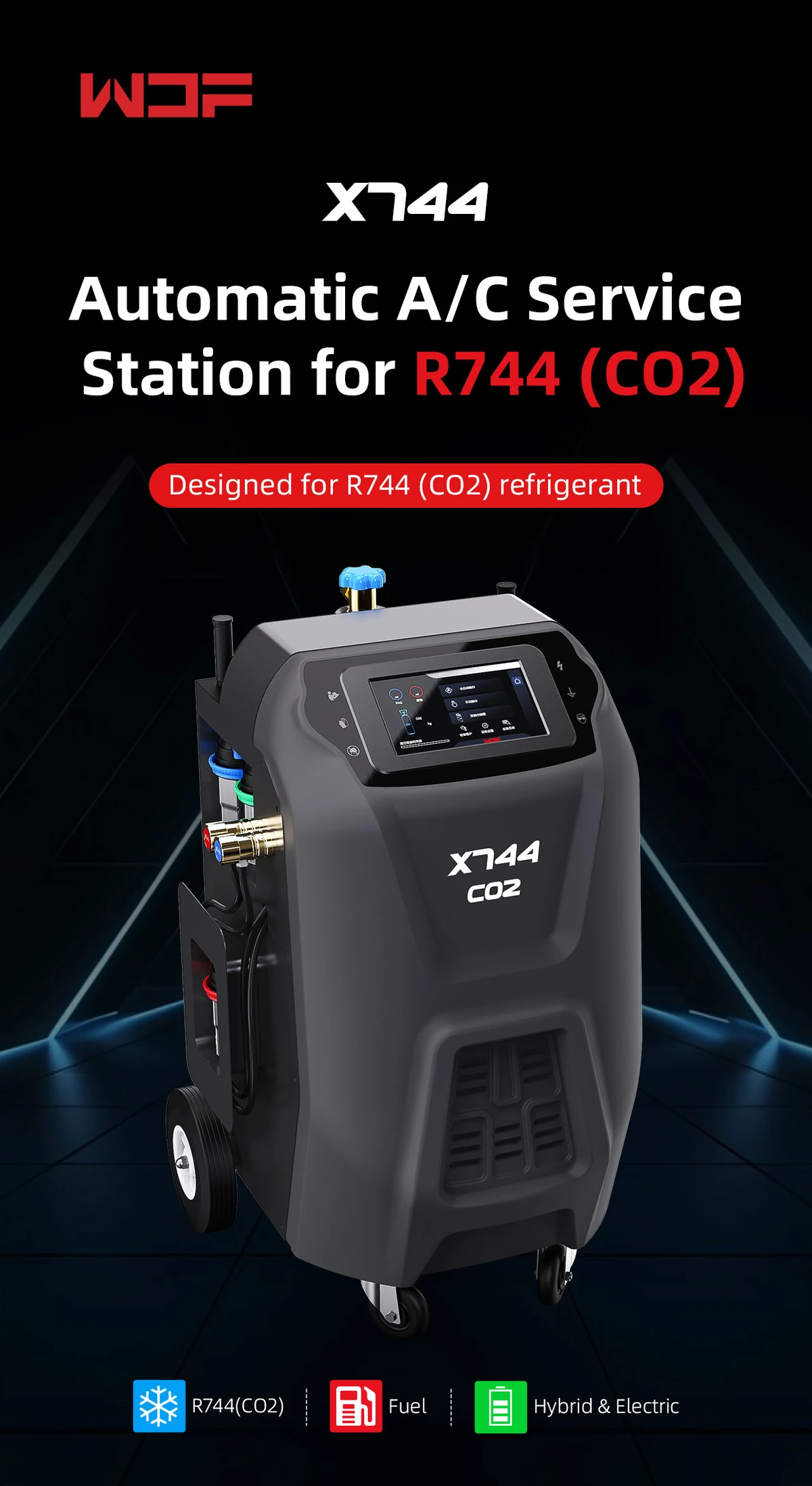WONDERFU X744 R744 (CO₂) Vollautomatische Klimaanlage 