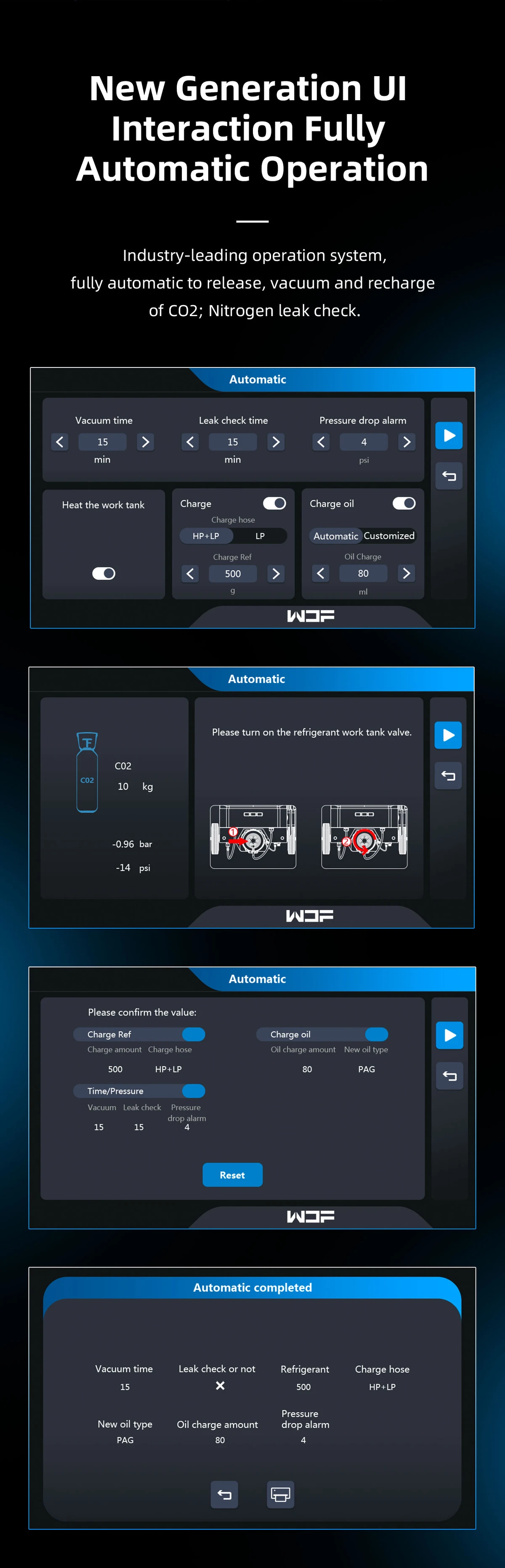 WONDERFU X744 R744 (CO₂) Vollautomatische Klimaanlage 