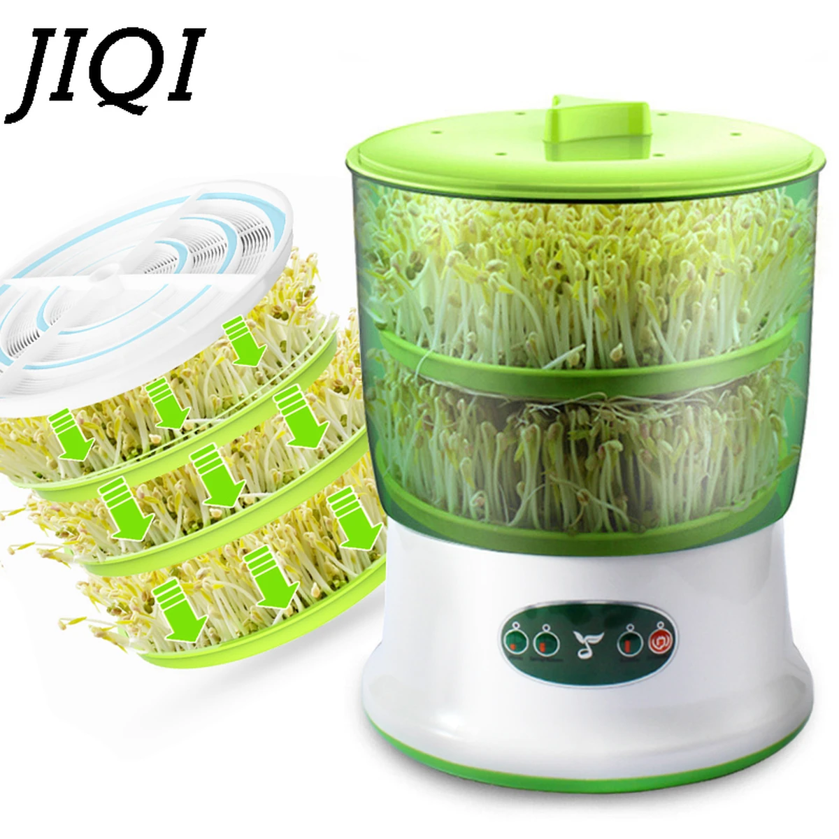 Machine intelligente de germination de germes de soja avec thermostat et irrigation à 360°