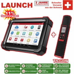 LAUNCH X431 PRO3 APEX Profi Outil d'analyse de voiture appareil de diagnostic OBD2 Scanner + LAUNCH X-431 TSGUN TPMS détecteur de pression des pneus