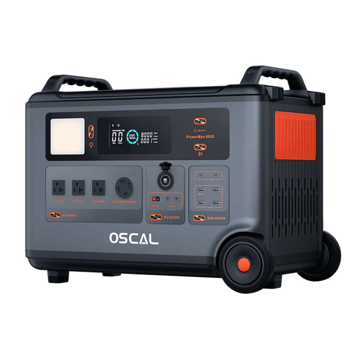 Oscal PowerMax 6000 – 3600 Wh station portable, 6000W
