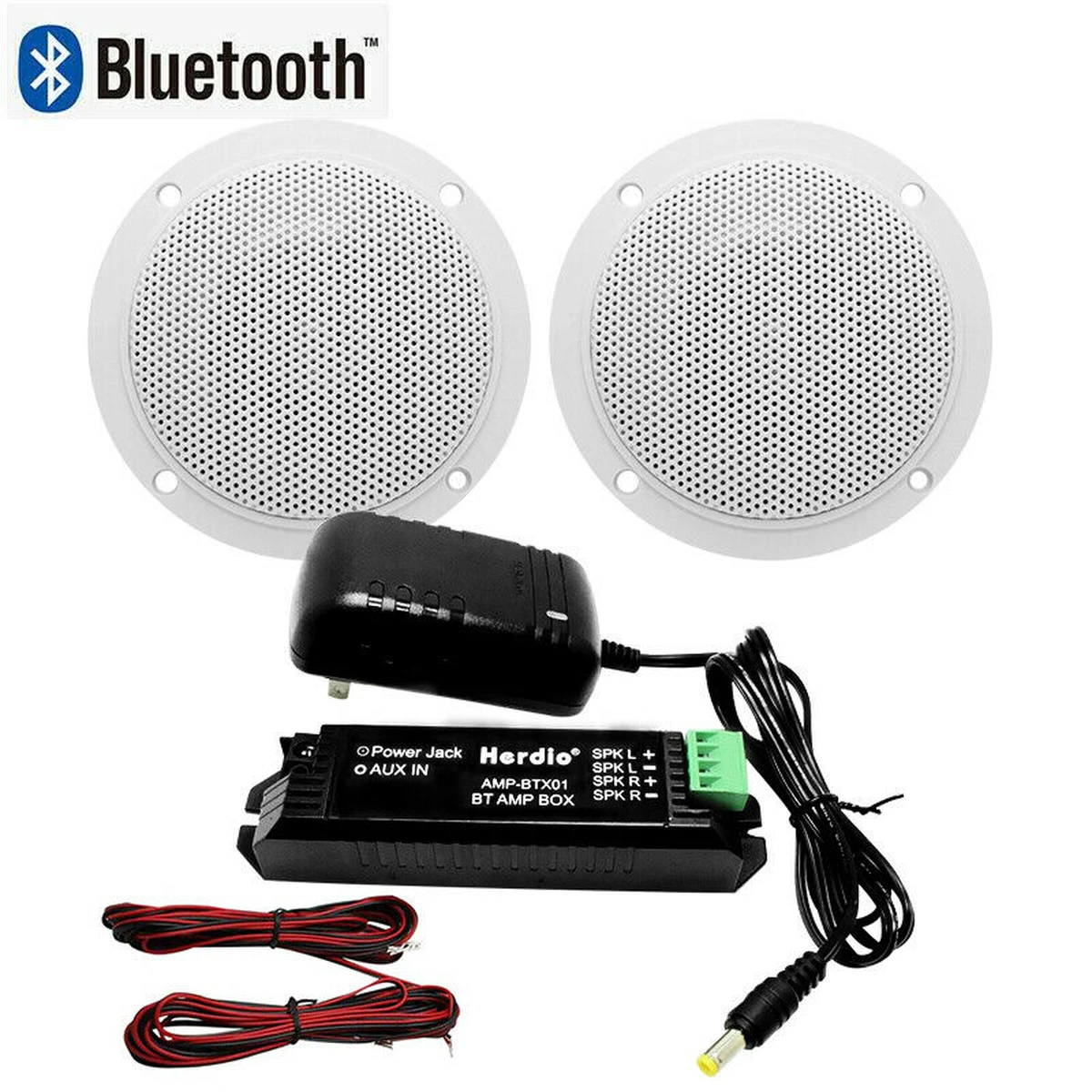 Herdio 4″ enceinte plafond Bluetooth 160 W IP66 active