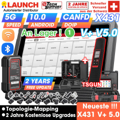LAUNCH X431 PRO3 V+ V5.0 OBD2 EOBD Outil de diagnostic de l'appareil de diagnostic + TSGUN Détecteur de pression des pneus TPMS