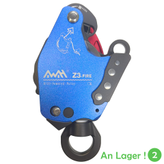 AWAH Z3-FIRE Electric Lifting and Lowering Device for Firefighting Applications with Drill-Powered Pulley