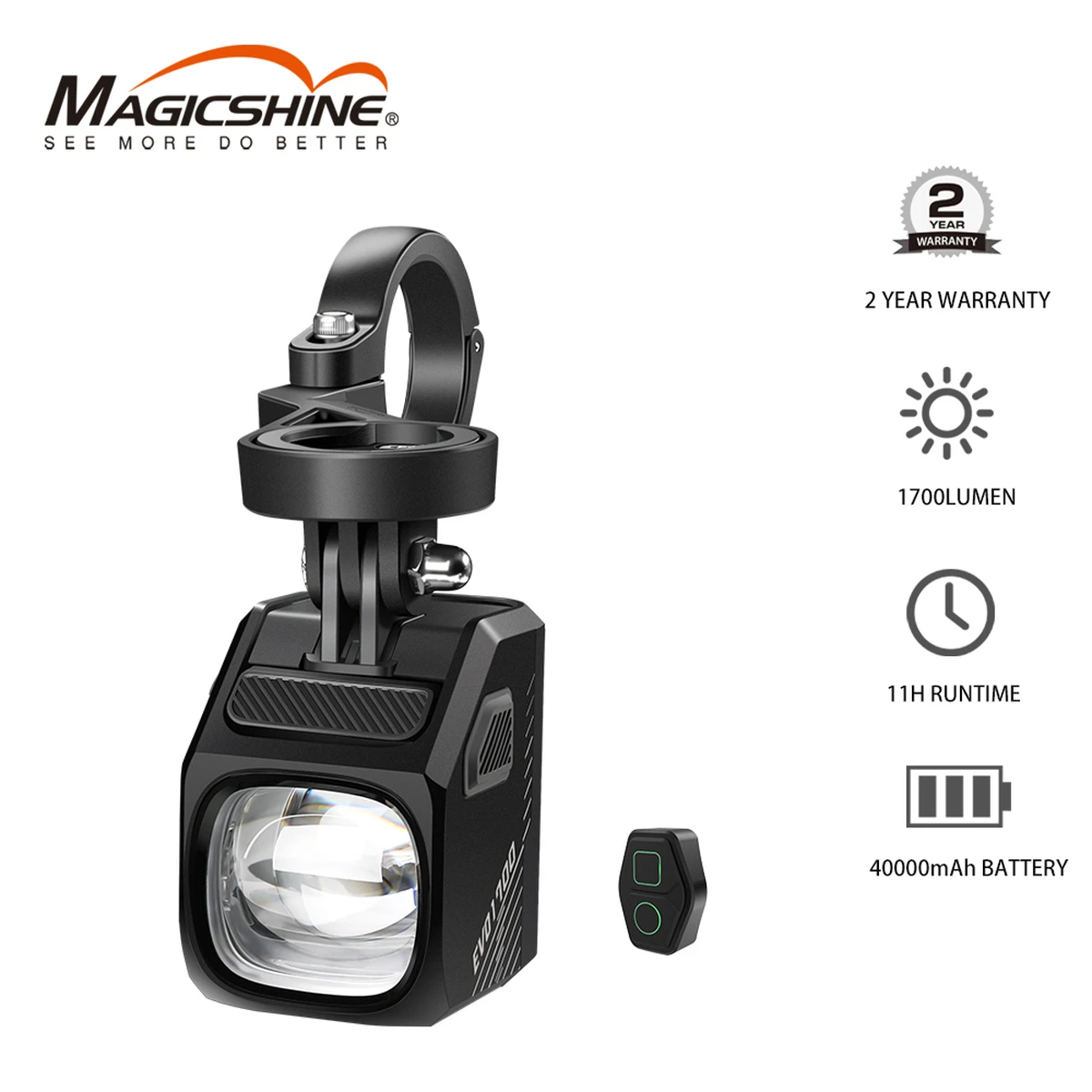 Magicshine EVO1700 Lampe Vélo – 1700 Lumens, USB‑C, IPX6