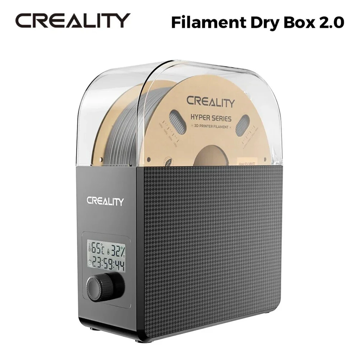 Filament d'imprimante 3D Creality Filament Dryer 2.0, 1 kg, compatible avec les filaments 1.75, 2.85 et 3.00 pour PLA, PETG, ABS, TPU