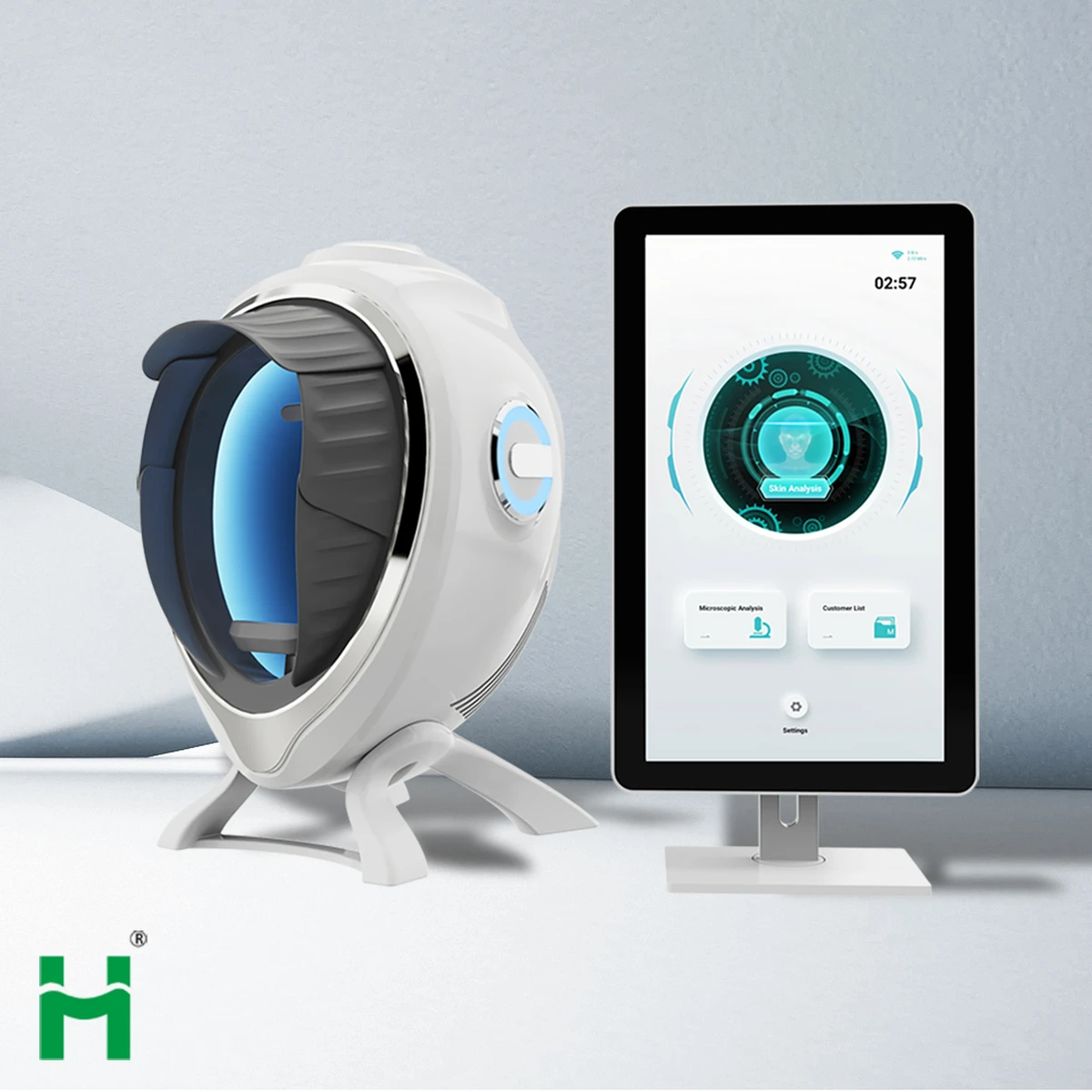 Analyseur de peau AI avec imagerie 3D et technologie Visia