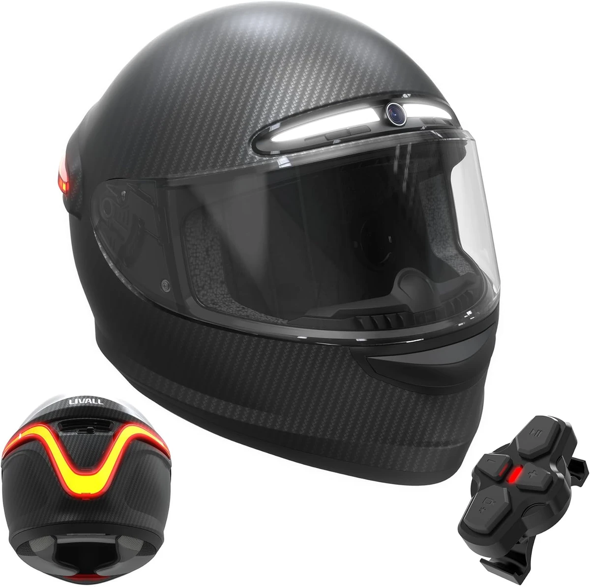 Casque moto intelligent intégral LIVALL MC1 PRO avec interphone Bluetooth intégré et caméra 1080p
