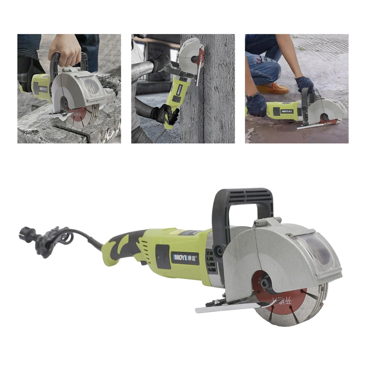 4000W Elektrischer Wandrillenschneider, Schlitzschneider, 125 mm, 5 Trennscheiben