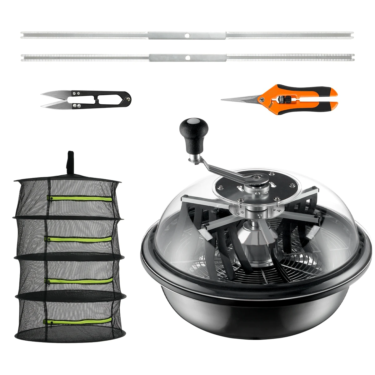 Trimmer manuel 16/19″ avec lames inox & dôme transparent