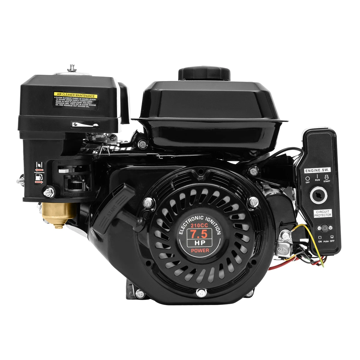 7.5 PS 4‑Takt Benzinmotor 210 cc für Go‑Karts & Kompressoren