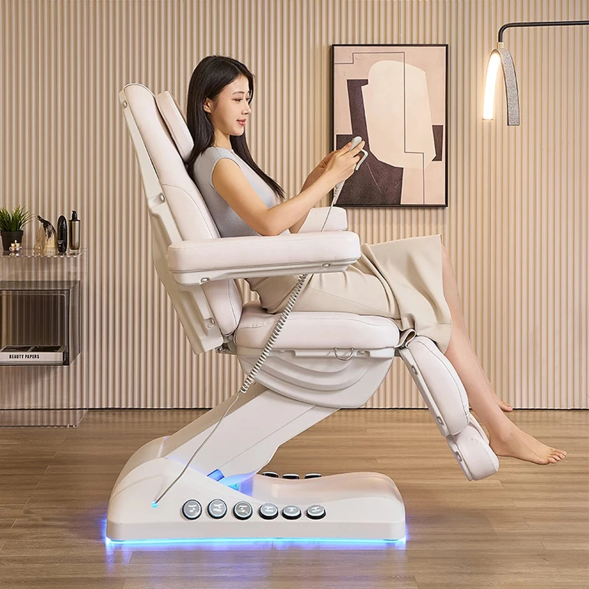 Fauteuil de massage pliable et lit de beauté – idéal pour salon, spa et studio de beauté