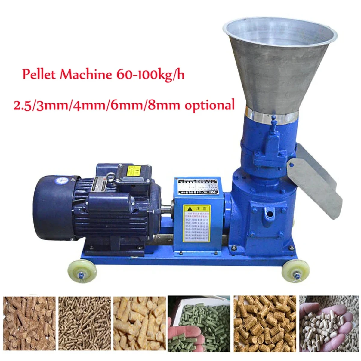 100–120 kg/h Machine à granulés 4,5 kW KL-125 pour aliments animaux