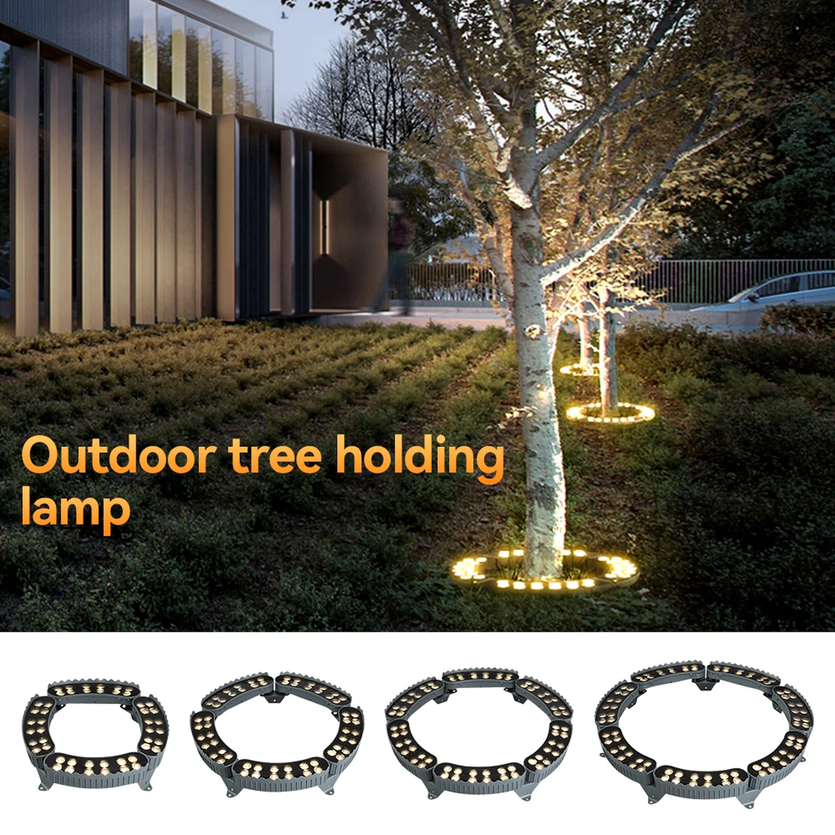 Projecteur LED pour arbre extérieur, lèche-mur LED, aluminium, RVB, IP65