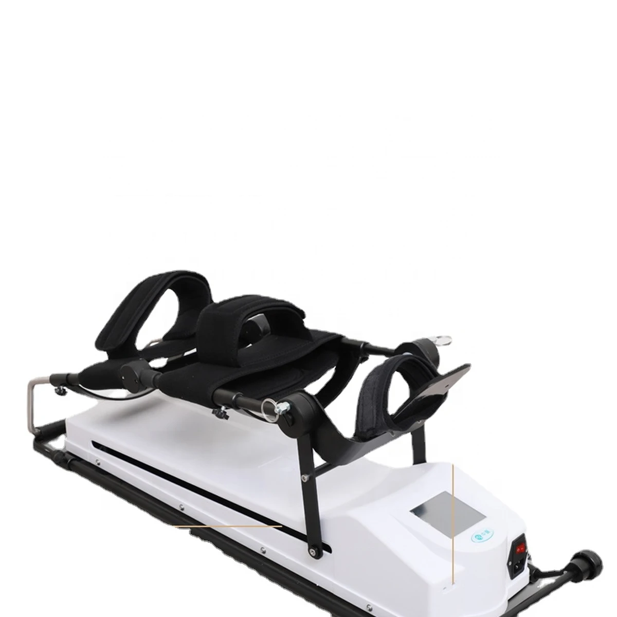Rééducation après un AVC, hémiplégie, entraînement robotique des doigts avec gants et entraînement des jambes avec CPM