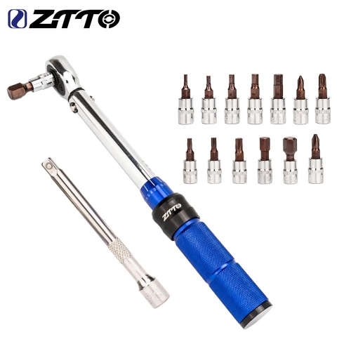 ZTTO vtt vélo de route clé dynamométrique préréglée 2Nm à 24Nm Instrument précis Durable hexagone T25 clé Allen S2 acier Prime