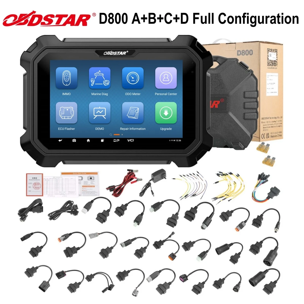 OBDSTAR D800 A+B+C+D Configuration pour Marine/Jet Ski/Moteur hors-bord/intérieur/Générateur – Scanners de diagnostic avancés