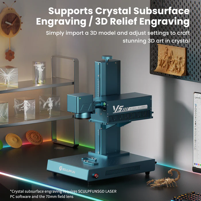 SCULPFUN V5 UV-Laser-Markiermaschine