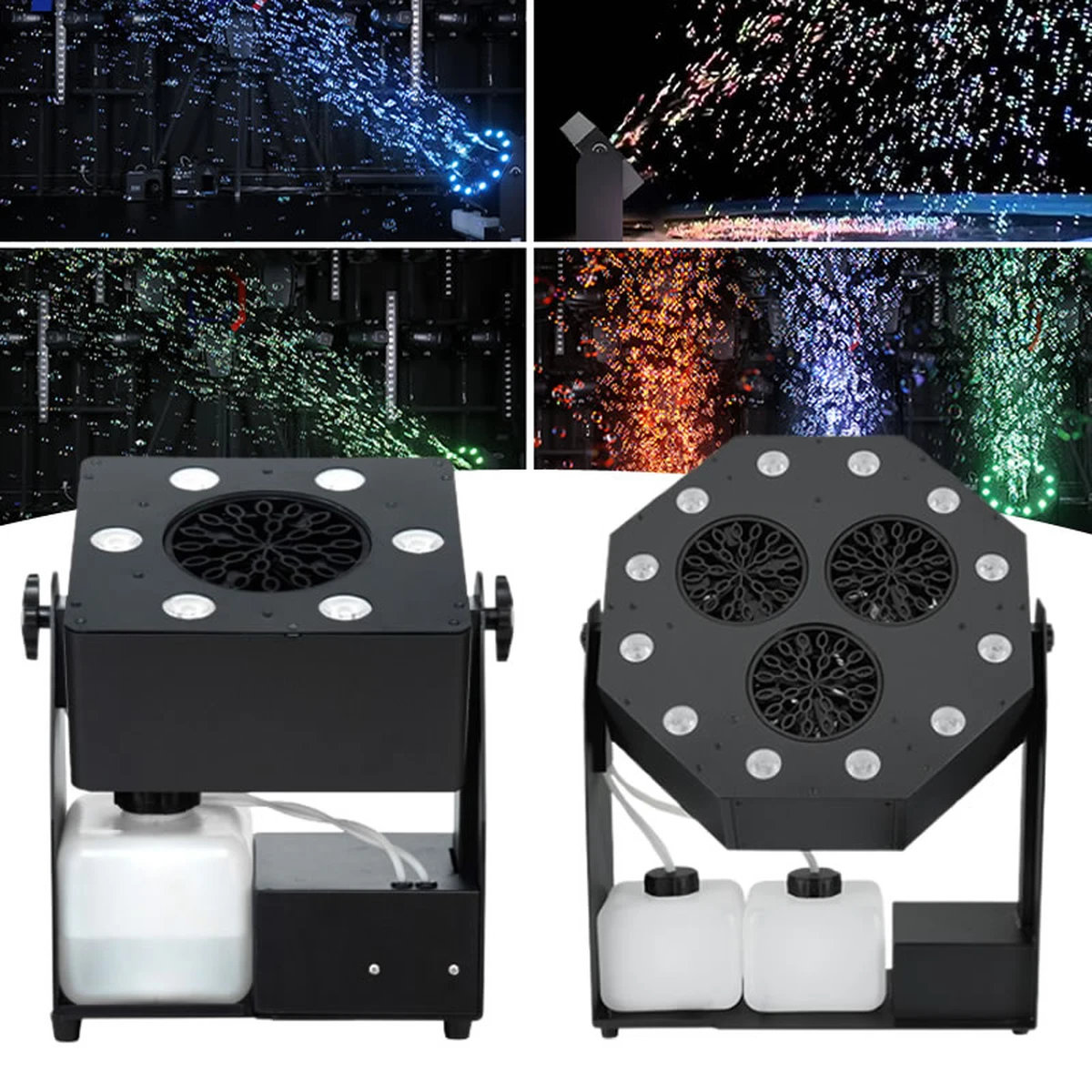 120W Bühne Blasen Maschine Sprühhöhe 10-15 M 90W LED RGBW Blasen Maschine für Bar Party Hochzeit Leistung