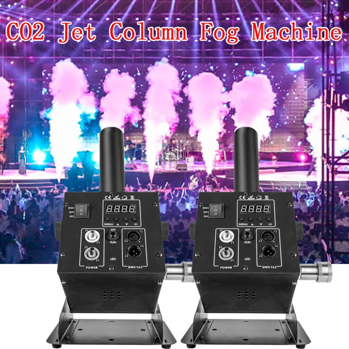 Machine à brouillard à jet de CO2 250 W DMX, machine à gaz au dioxyde de carbone pour DJ, bar, discothèque, fête de mariage, effets spéciaux