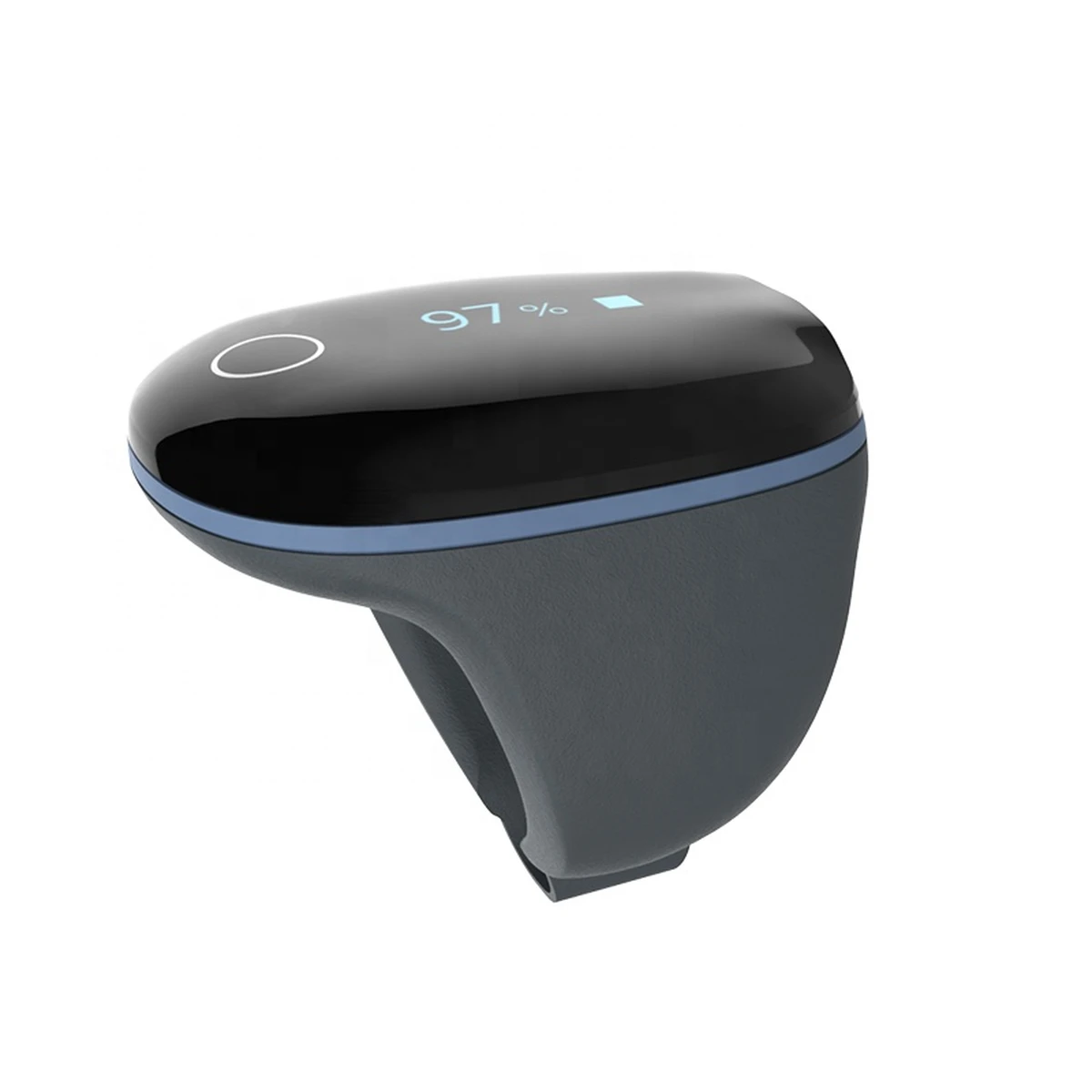 Oxymètre de saturation en oxygène Bluetooth pour le sommeil, appareil d'oxymétrie nocturne pendant le sommeil