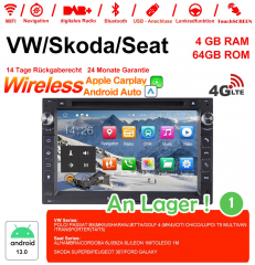 7 Inch Android 13.0 Car Radio / Multimedia 4GB RAM 64GB ROM For VW Golf Bora Passat Mk5 Golf Polo Jetta Seat Peugeot 307 Built-in Carplay / Android