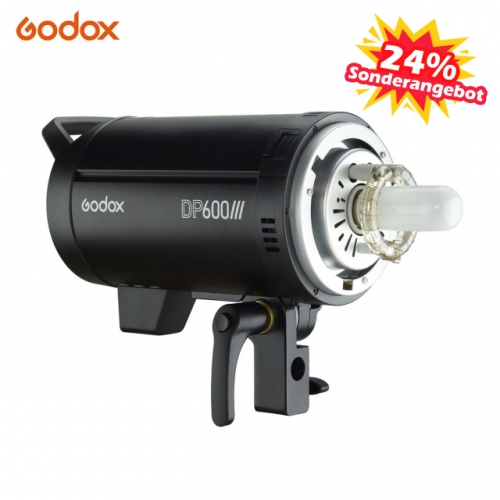 Godox DP600III Professional Studio Flash Modelling Light 600Ws 2.4G Wireless X-System Flash Light avec Bowens Mount 5600K Température de couleur Photo