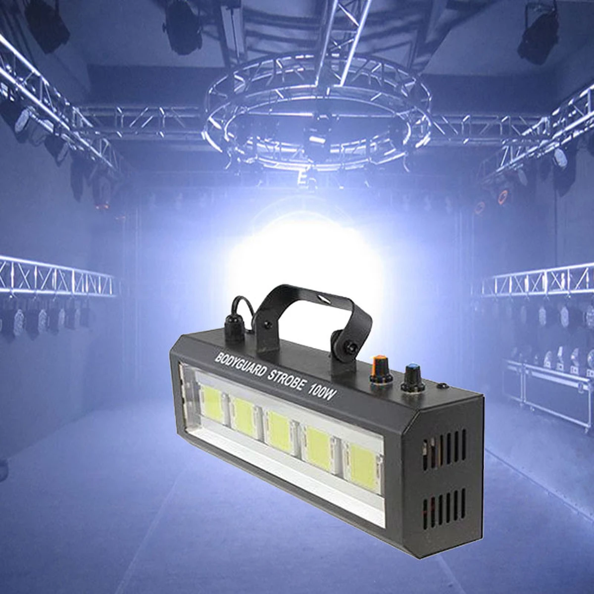 100W LED-Blitzlicht, Ton/einstellbare Geschwindigkeit/automatische Steuerung, Disco, Party, Zuhause, Musik, Show, Bühnenprojektor