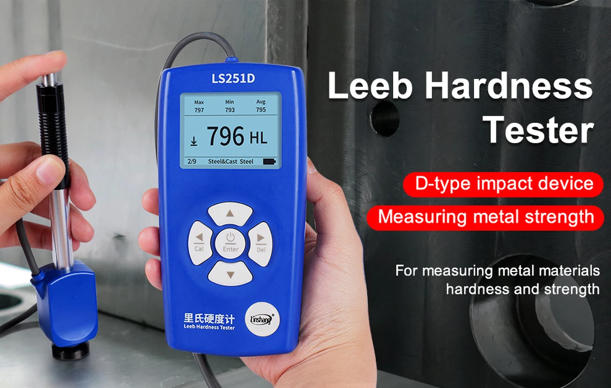 Duromètre numérique pour métaux, testeur de dureté Leib, appareil portable pour tester la dureté de l'acier