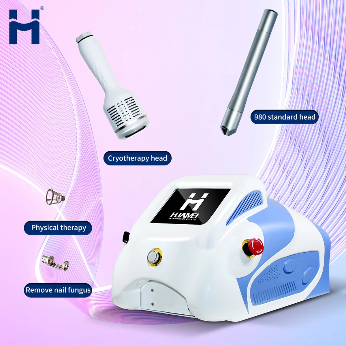 Machine portable pour l'élimination des varicosités, laser à diode 980 nm. Machine portable pour l'élimination des varicosités, laser à diode 980 nm.