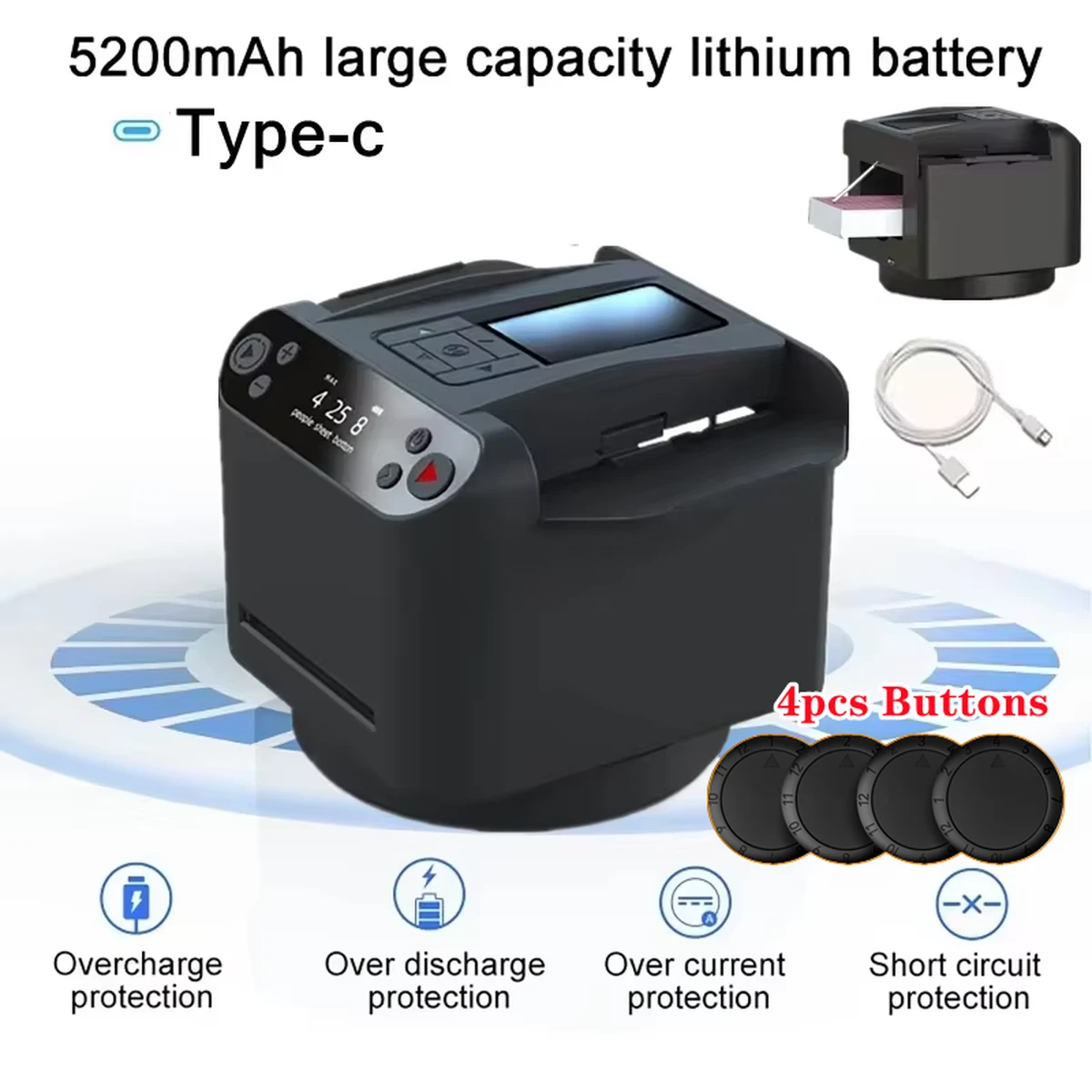 Machine de distribution de cartes automatique rotative à 360°, outil de distribution de fronde, jeux de société