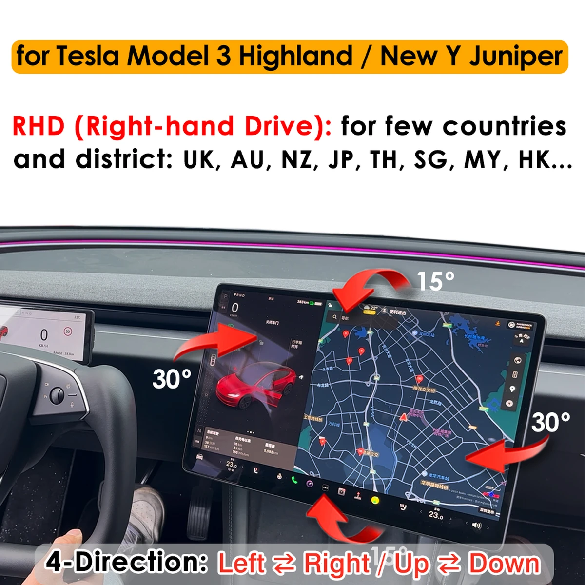 Neues Model Y/3, Rechtslenker